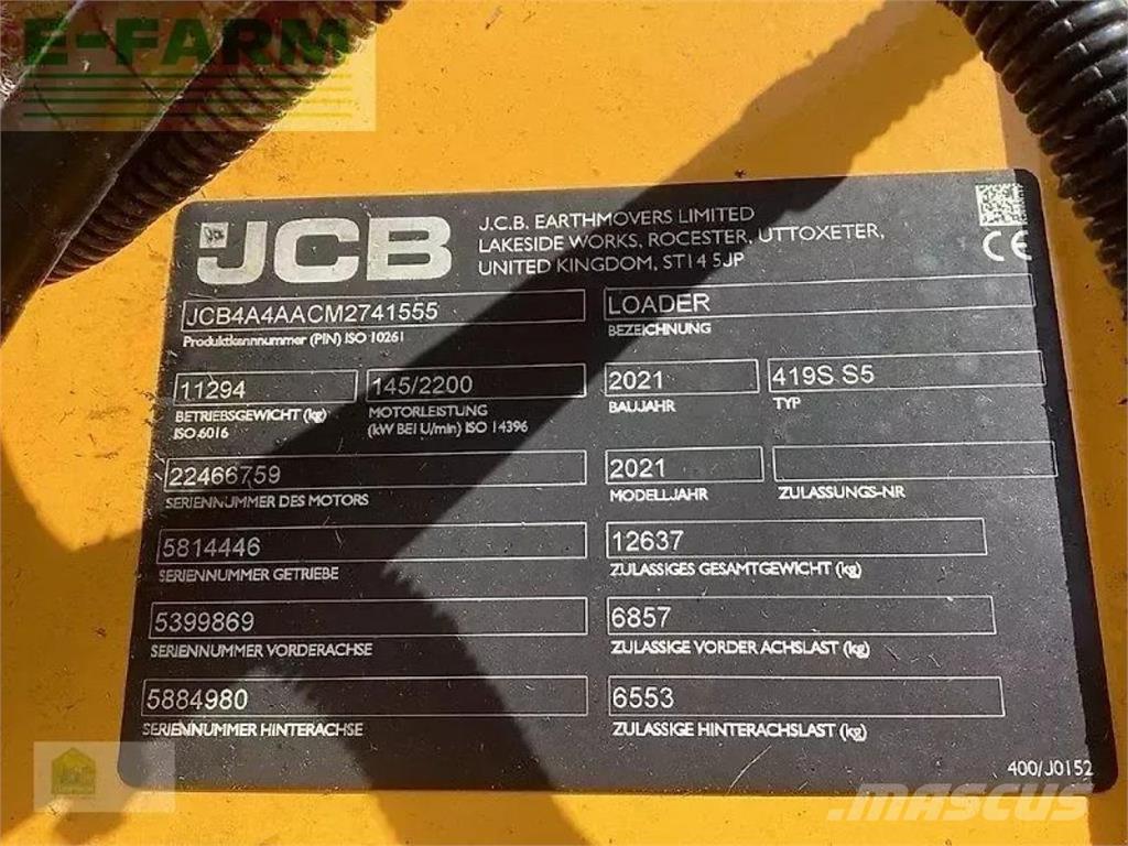 JCB 419s s5 小型挖掘机