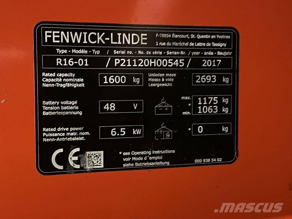 Linde R16 前移式叉车