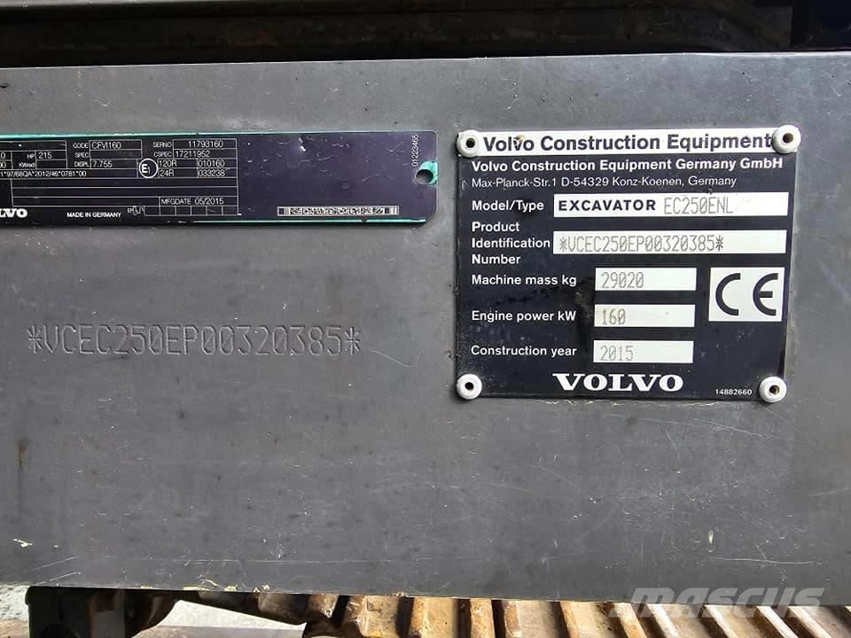 Volvo EC250 ENL 履带挖掘机