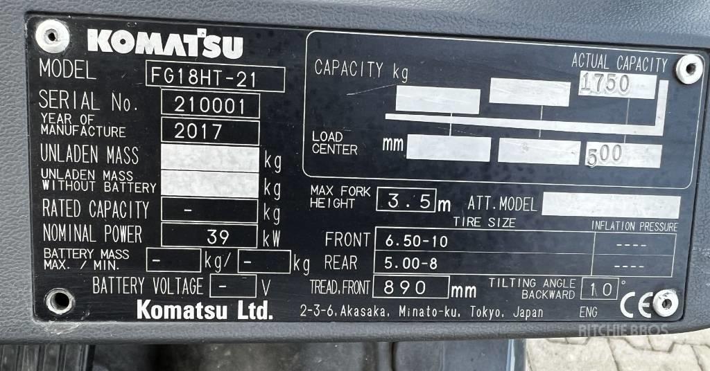 Komatsu FG15HT-21 天然气叉车