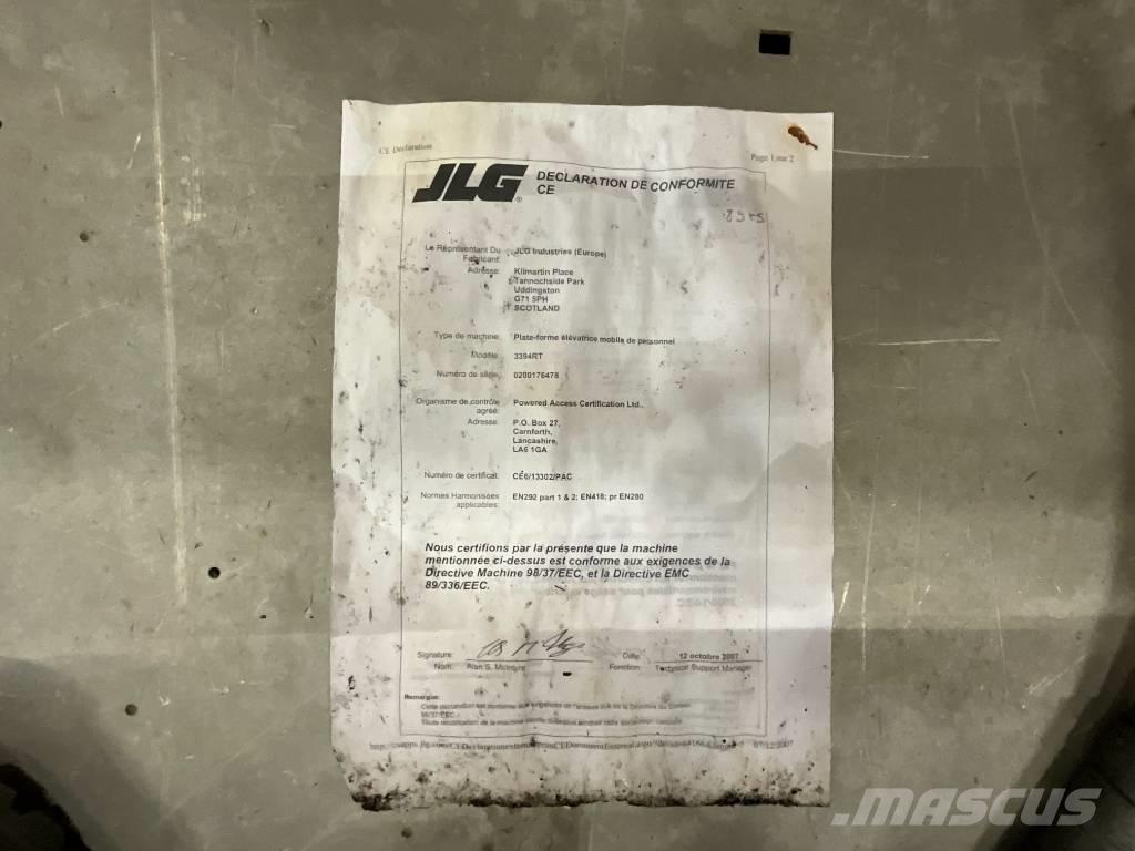 JLG 3394 RT 剪叉式升降机