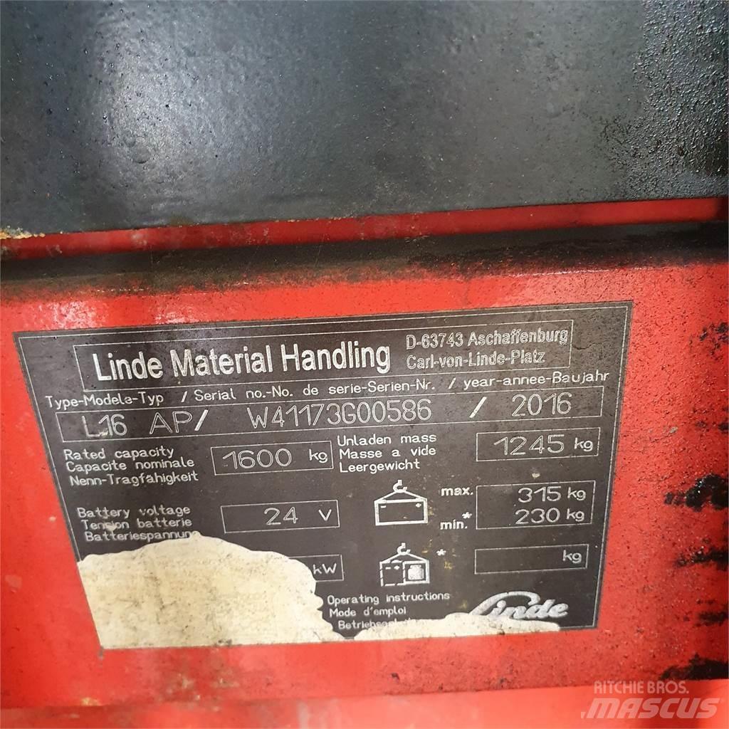 Linde L16AP 手推堆垛车