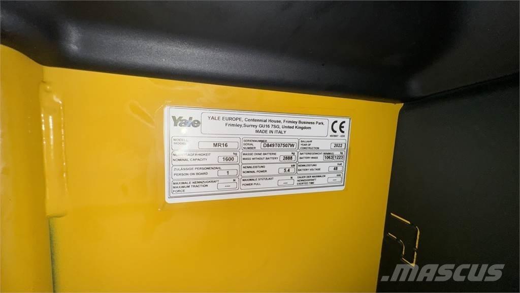 Yale MR16 前移式叉车