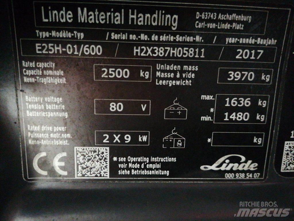 Linde E25H-01/600 电动叉车