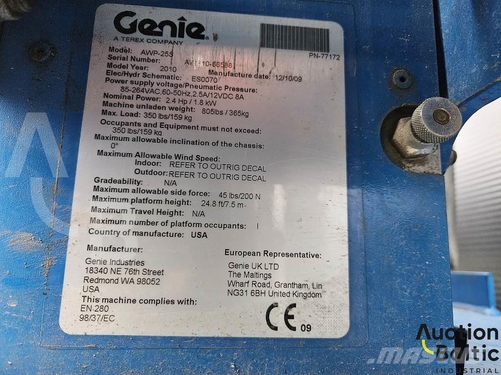 Genie AWP 25 S 其他升降机和高空作业平台