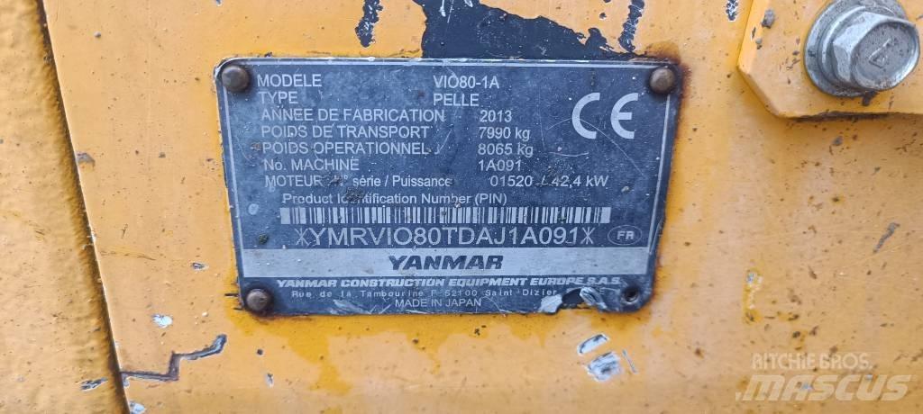 Yanmar Vio 80-1A 中型挖掘机