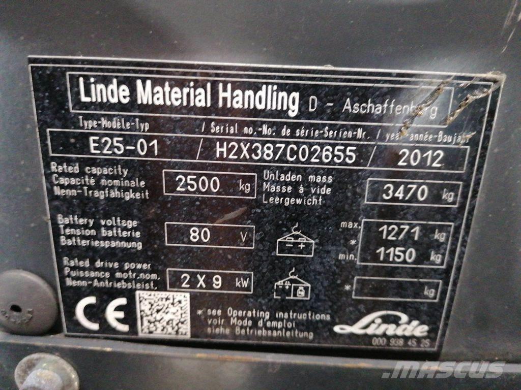 Linde E25-01 电动叉车