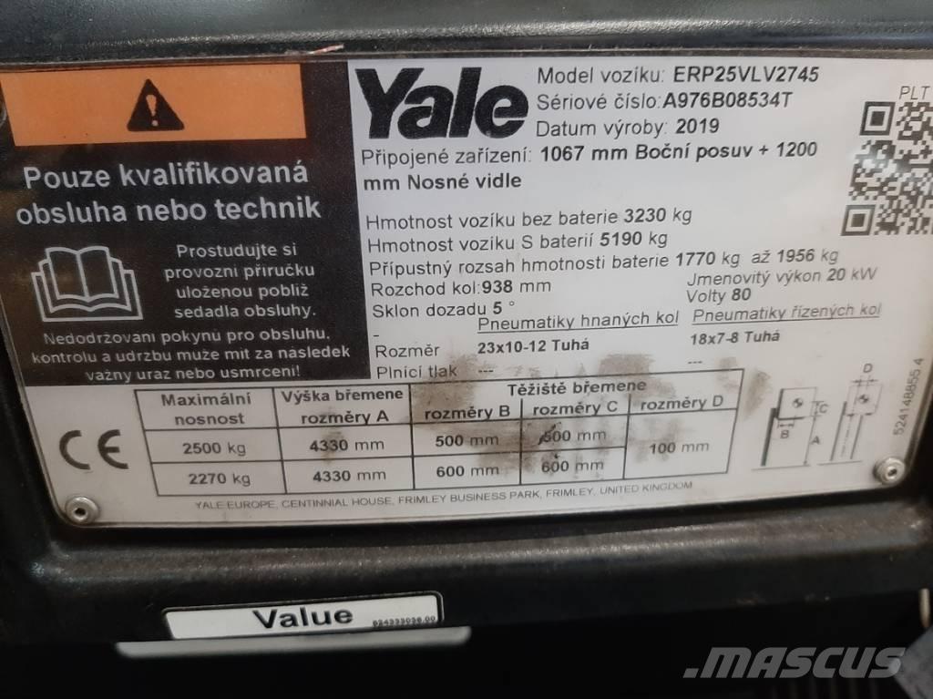 Yale ERP 25 VL 电动叉车