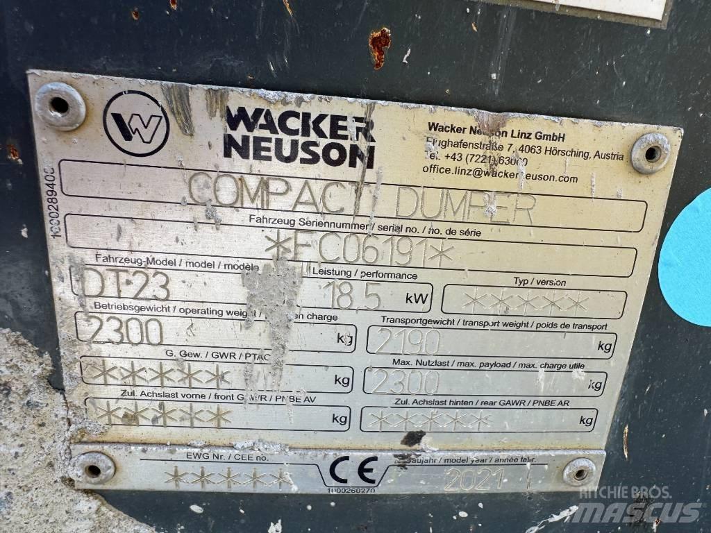 Wacker Neuson DT23 履带式自卸车