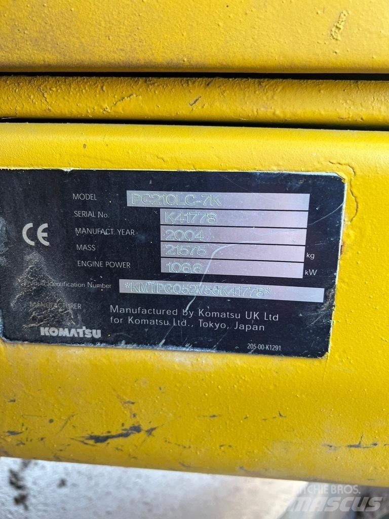 Komatsu PC 210 LC-7K 履带挖掘机