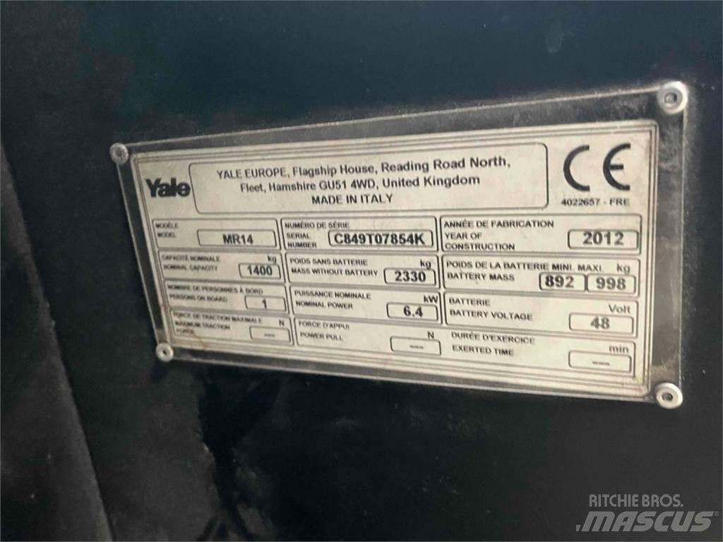 Yale MR14 前移式叉车