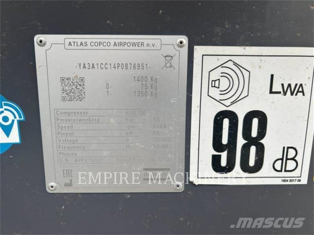 Atlas Copco H450 压缩机