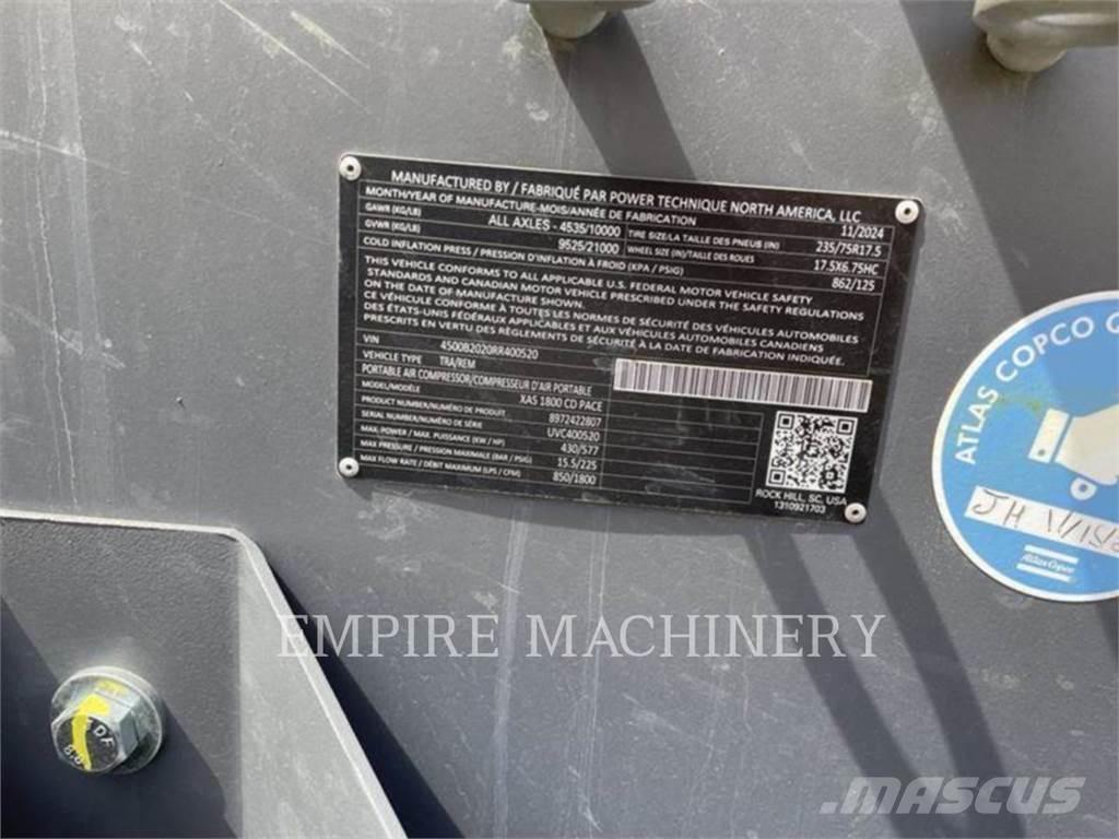 Atlas Copco XAS1800CD 压缩机