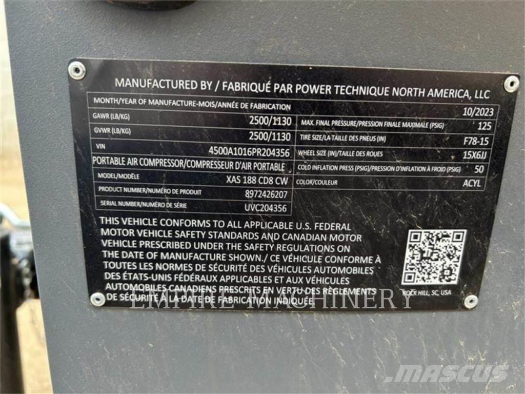 Atlas Copco XAS188CD 压缩机
