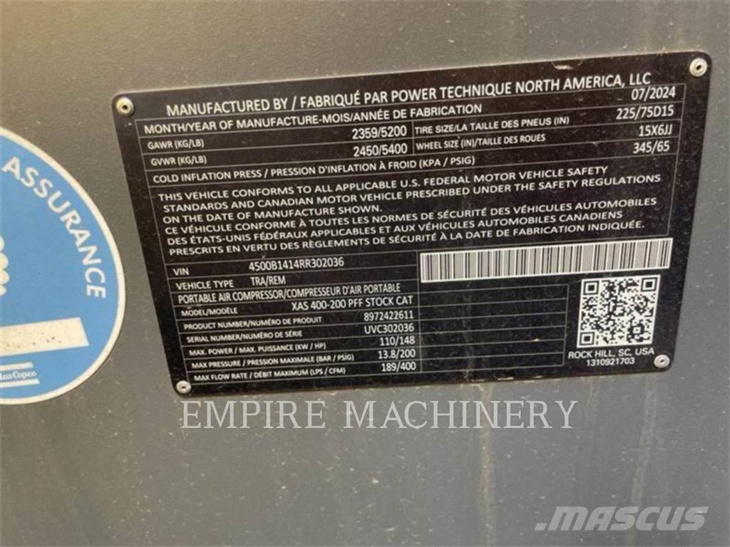 Atlas Copco XAS400CD 压缩机
