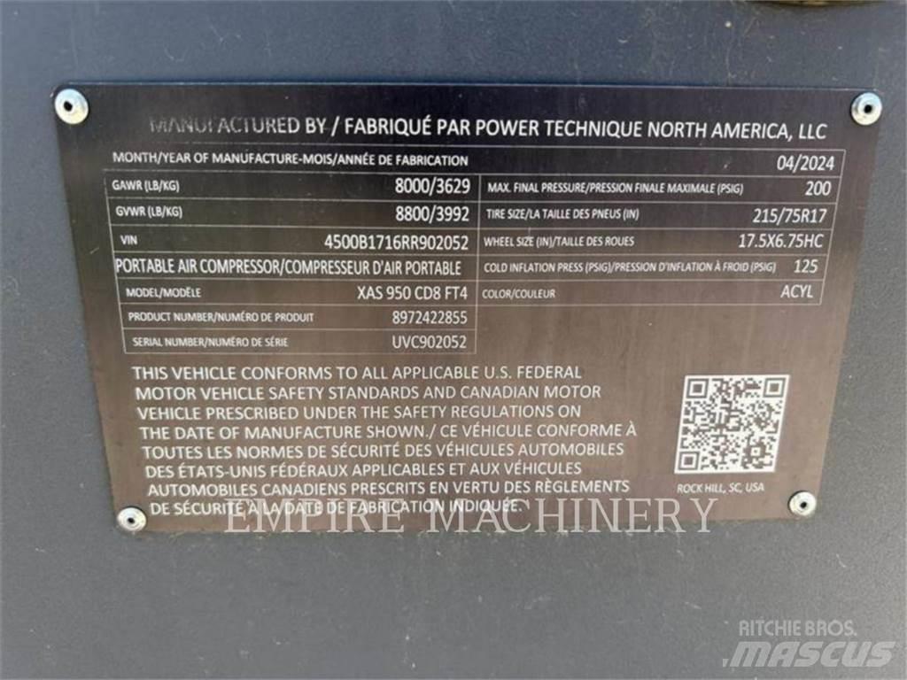 Atlas Copco XAS950CD 压缩机