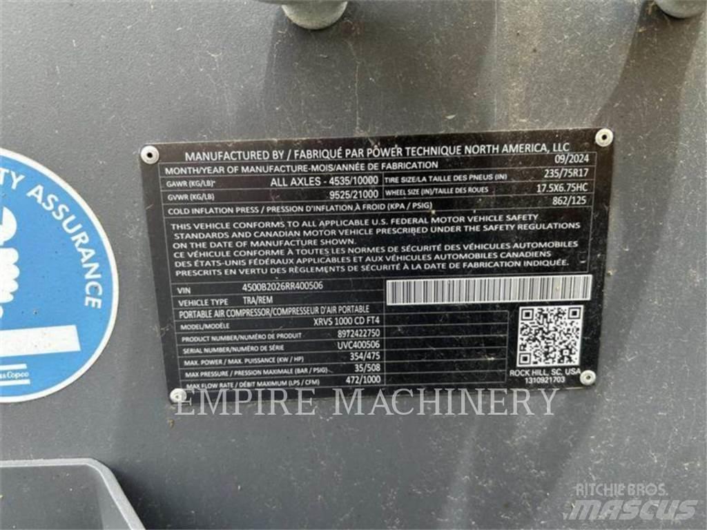 Atlas Copco XRVS1000CD 压缩机