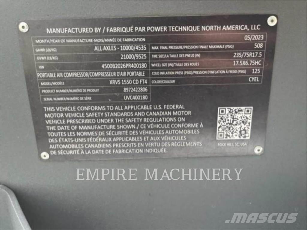 Atlas Copco XRVS1550CD 压缩机