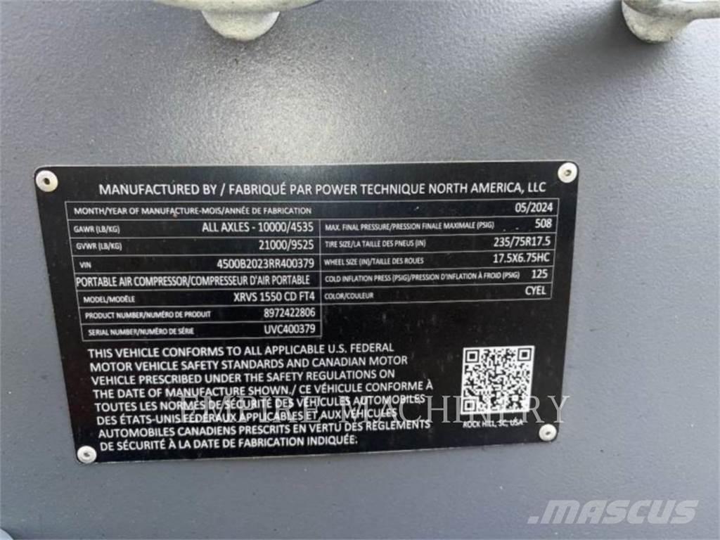 Atlas Copco XRVS1550CD 压缩机