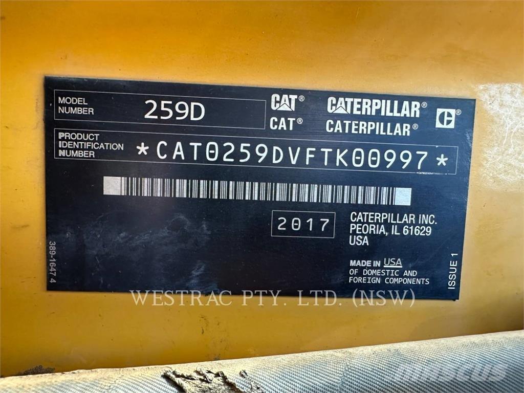 CAT 259D 履带式装载机