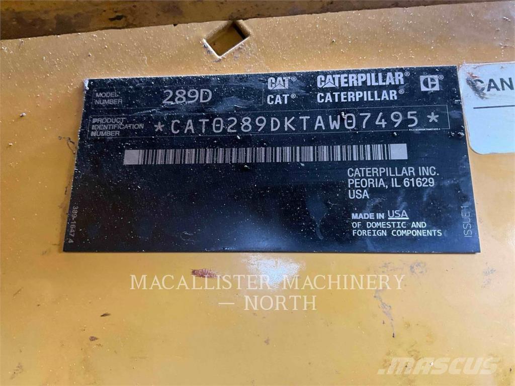 CAT 289D A2Q 滑移装载机