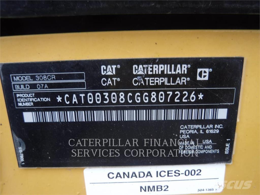 CAT 308-07CR 履带挖掘机