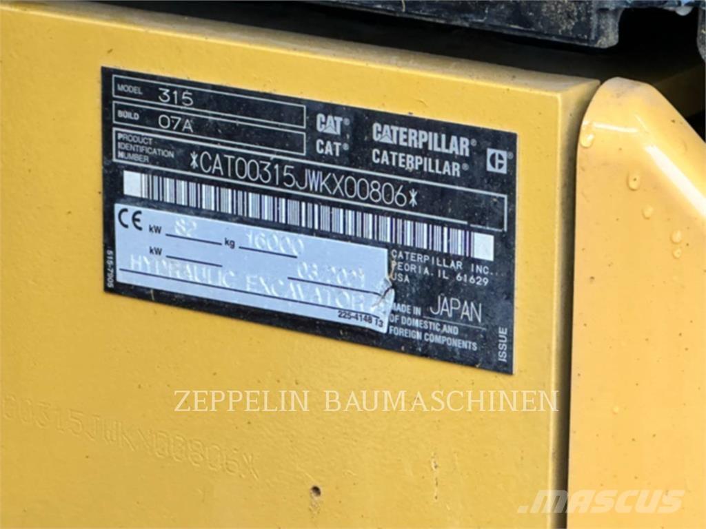 CAT 315-07A 履带挖掘机