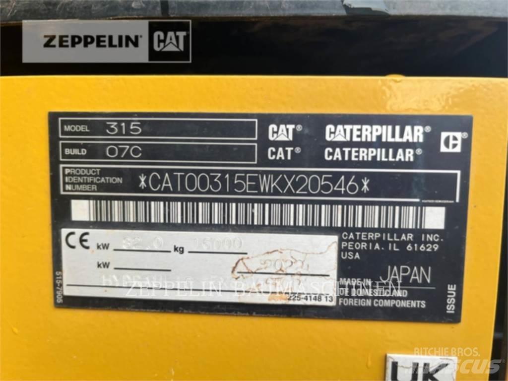 CAT 315-07B 履带挖掘机