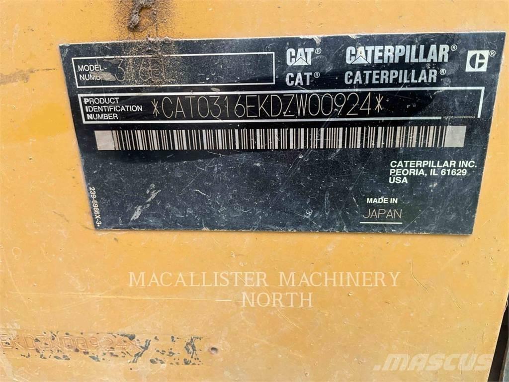 CAT 316EL 履带挖掘机