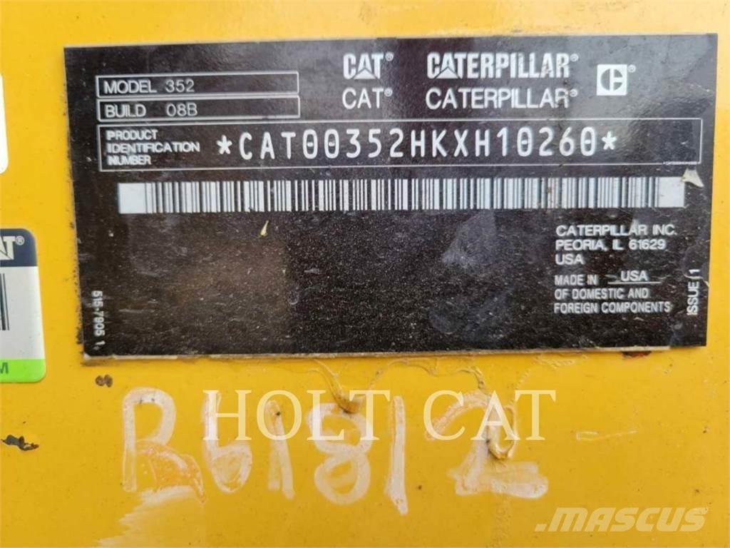 CAT 352 12 TC 履带挖掘机