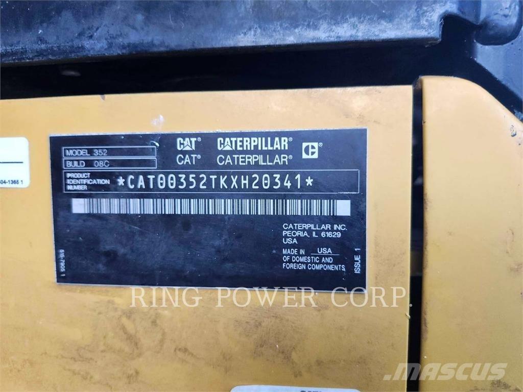 CAT 352EW 履带挖掘机