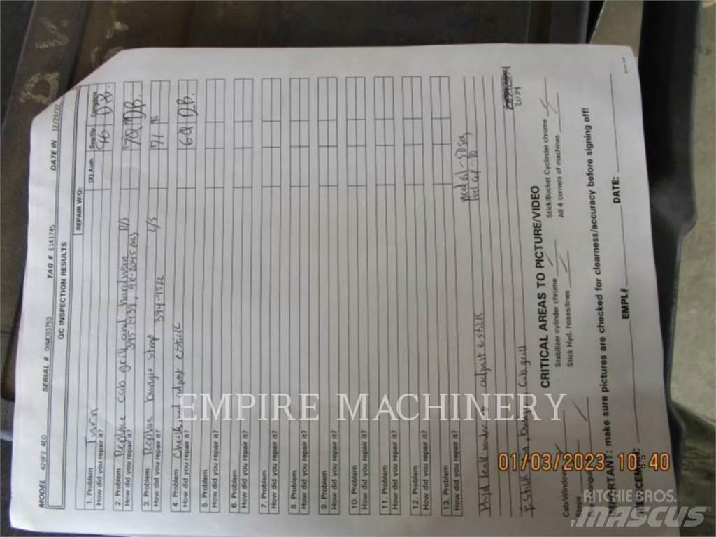 CAT 420F2 4EO 反铲装载机