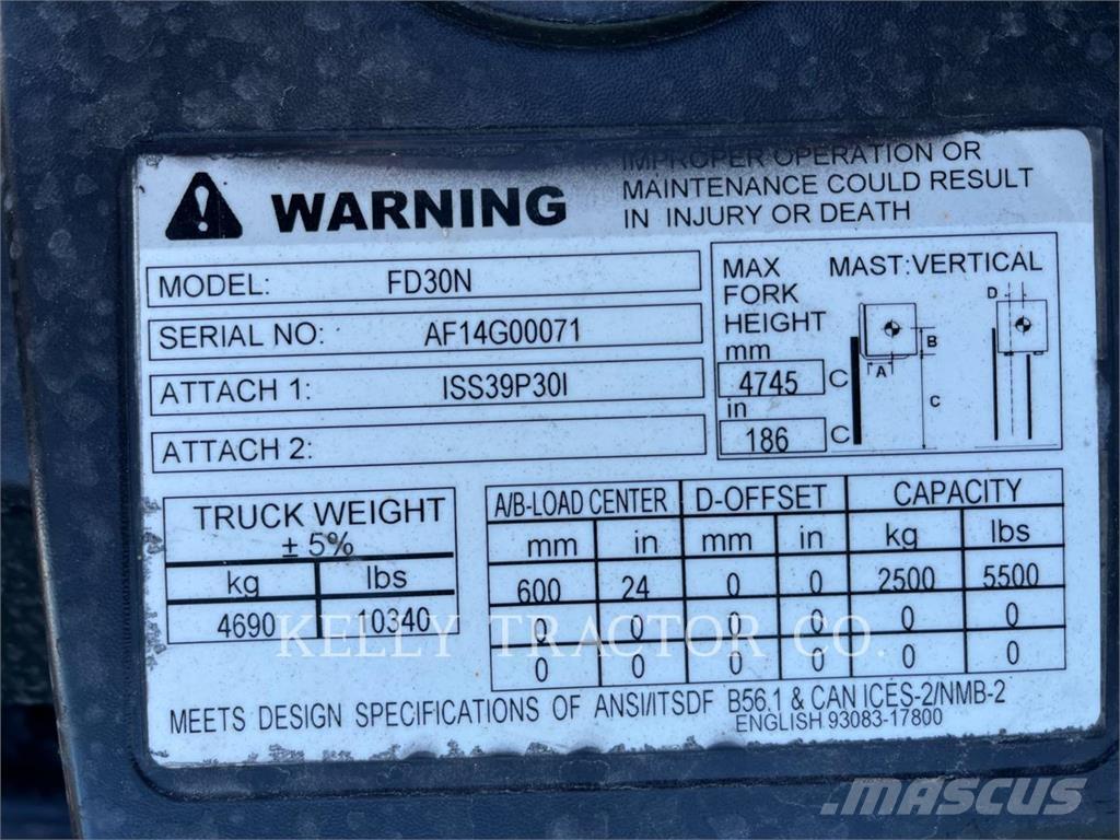 CAT FD30N 其他叉车