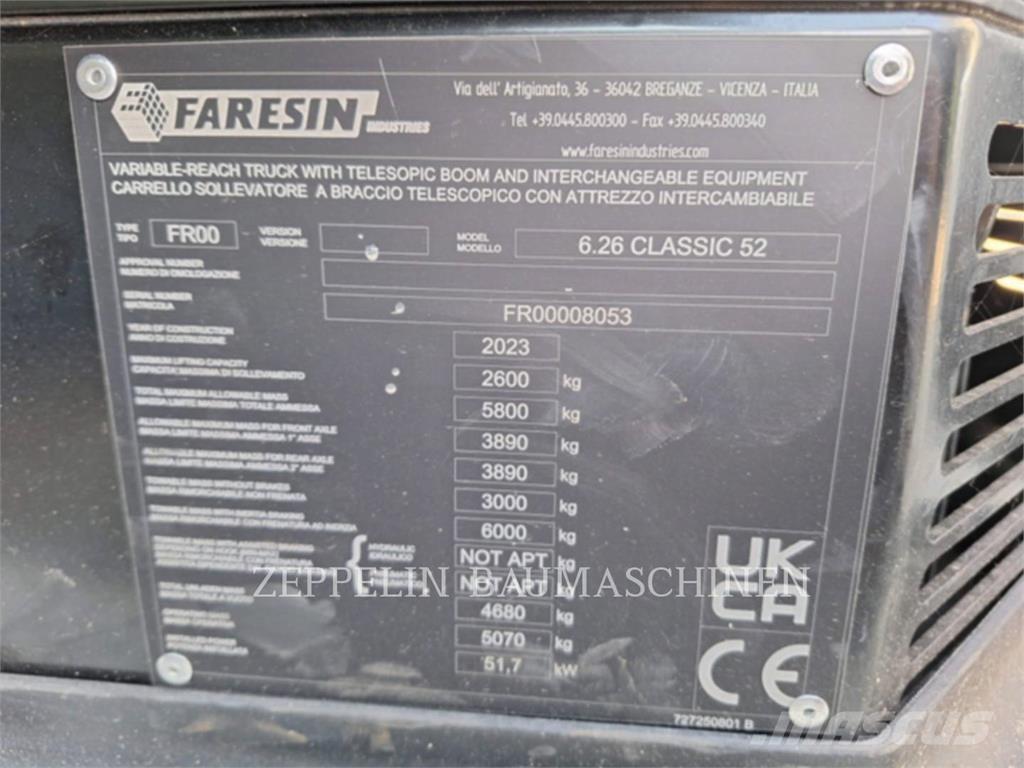 Faresin 6.26 伸缩臂叉装车|叉装车