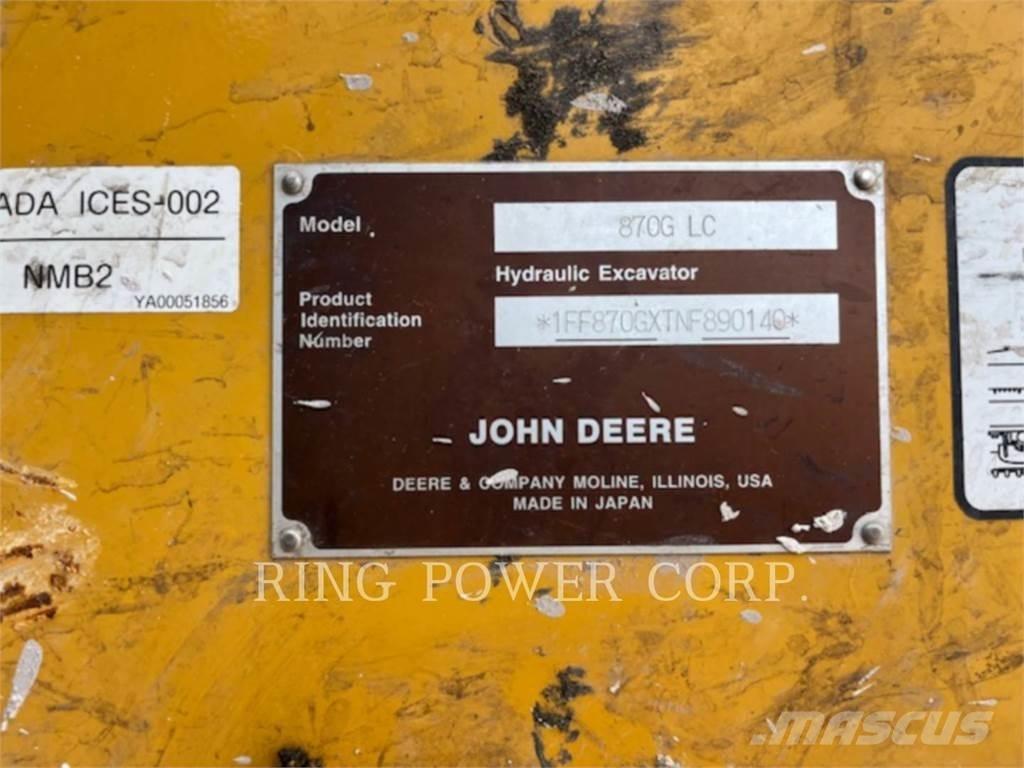 John Deere & CO. 870G 履带挖掘机