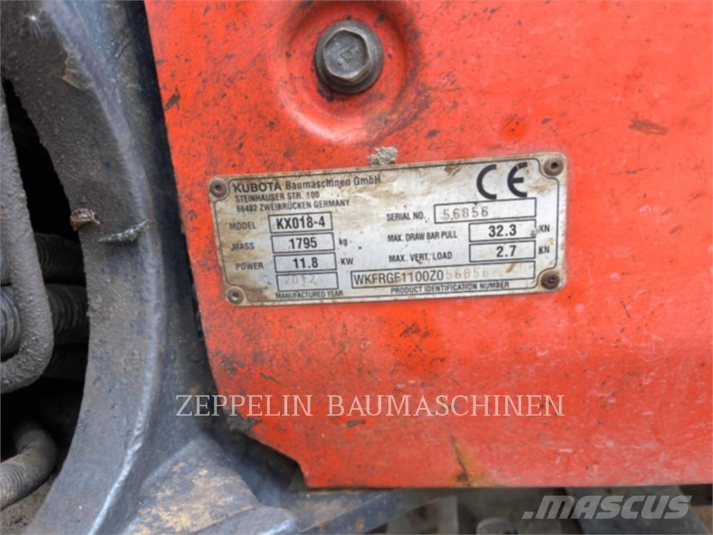 Kubota KX018-4 履带挖掘机