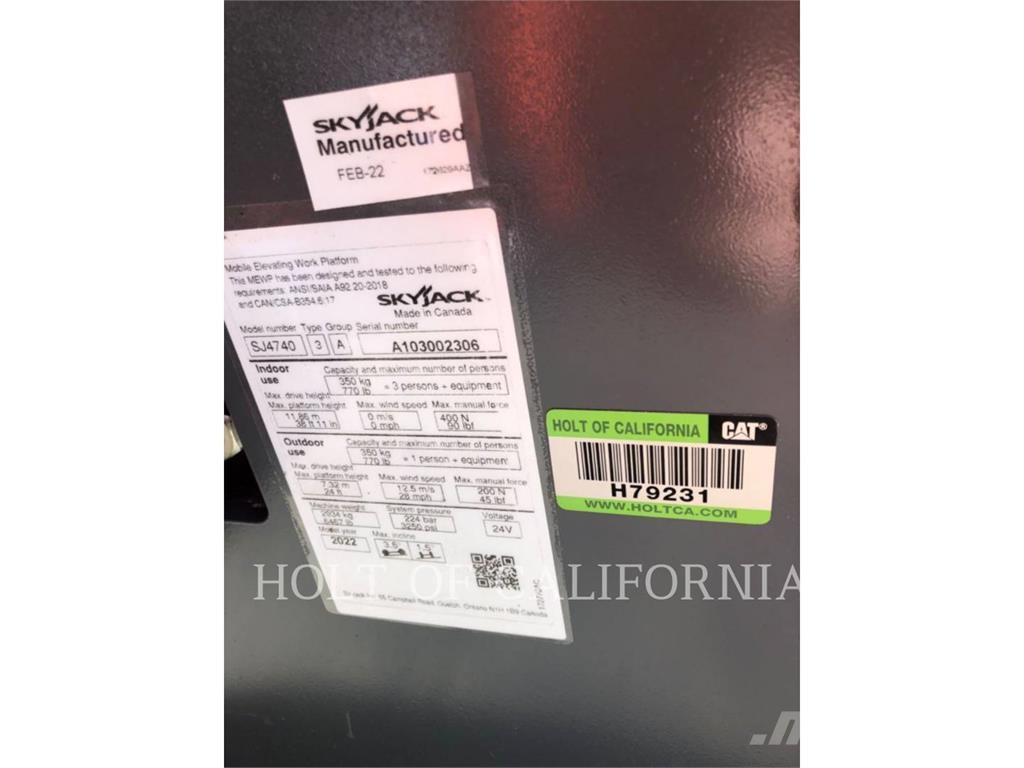 Skyjack SCISSOR40E 剪叉式升降机