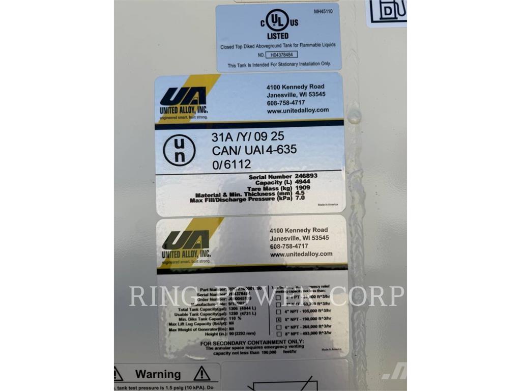 United 1250 GALLON 建筑机械-其他