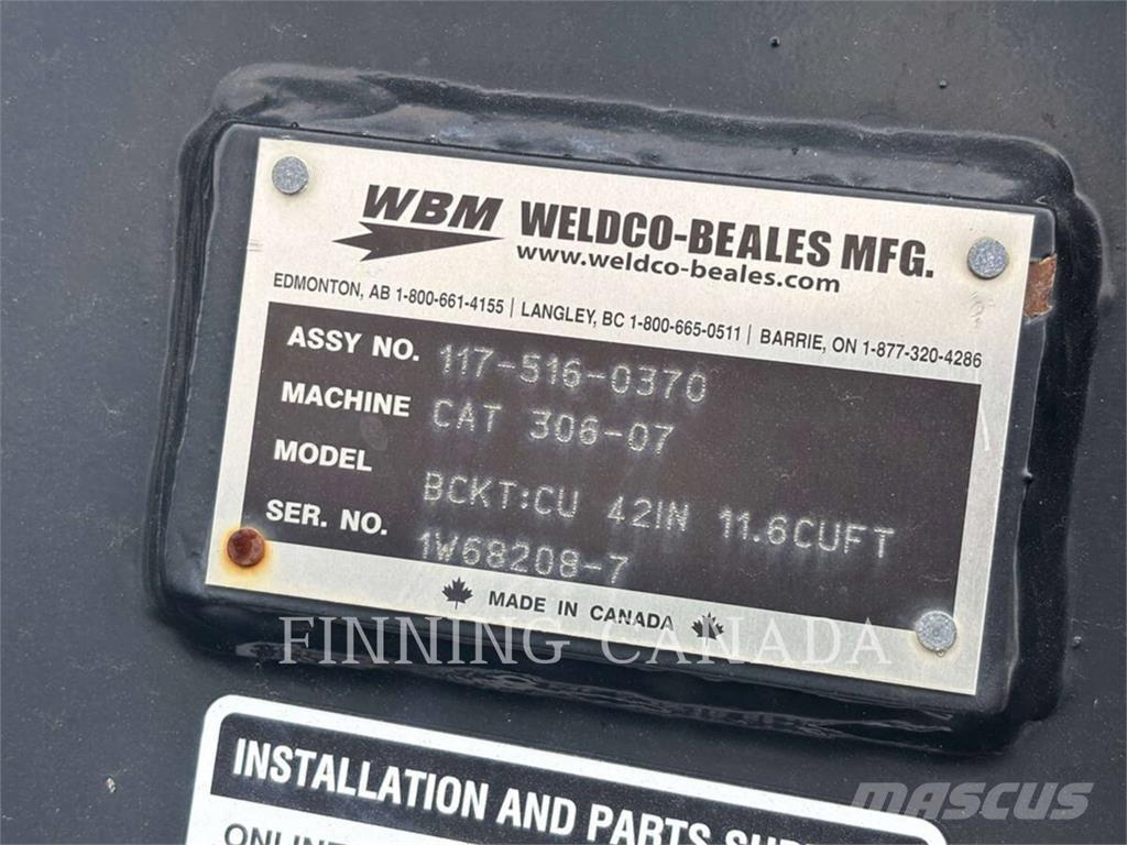 Weldco Beales MH6-BC-42 挖斗