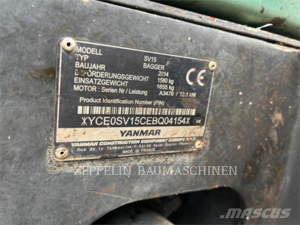 Yanmar SV15 履带挖掘机