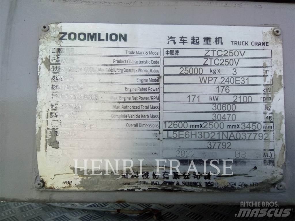 Zoomlion ZTC250V31 全地面起重机︳移动式起重机