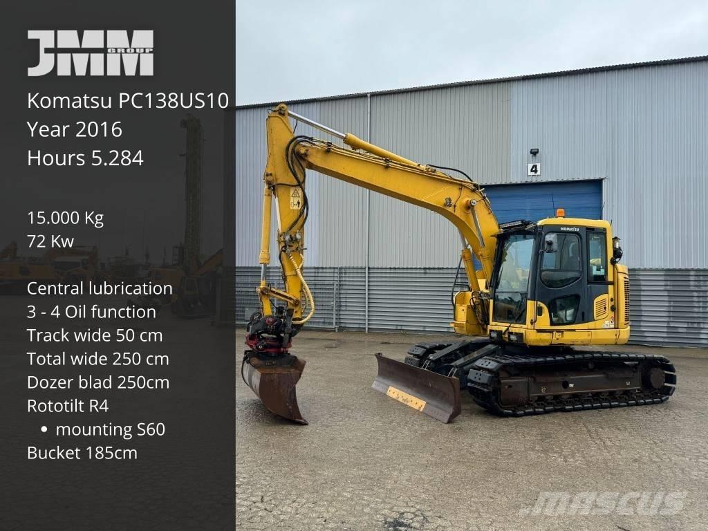 Komatsu PC 138 US-10 履带挖掘机