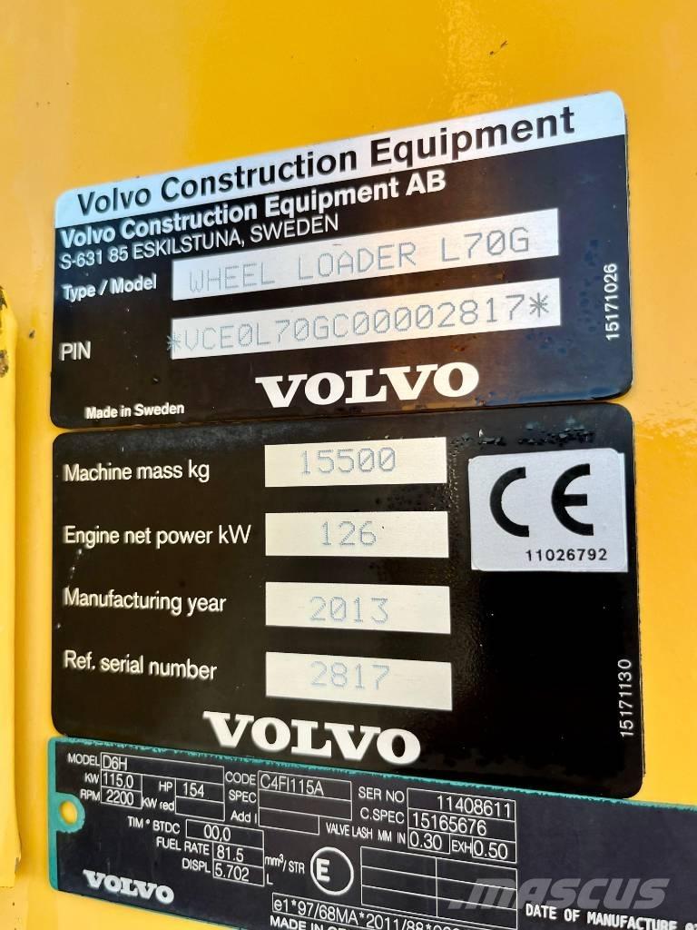 Volvo L 70 G 轮式装载机