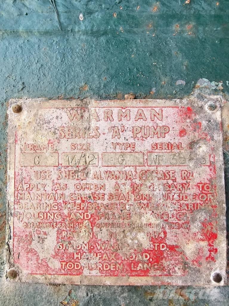 Warman pump 14/12'' 挖泥机