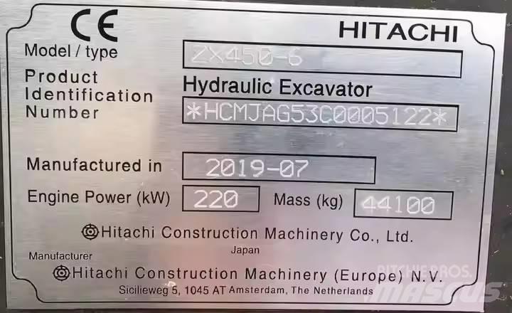 Hitachi ZX450H 履带挖掘机