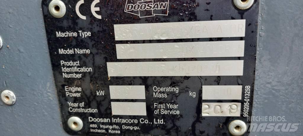 Doosan DX140LCR-5 履带挖掘机