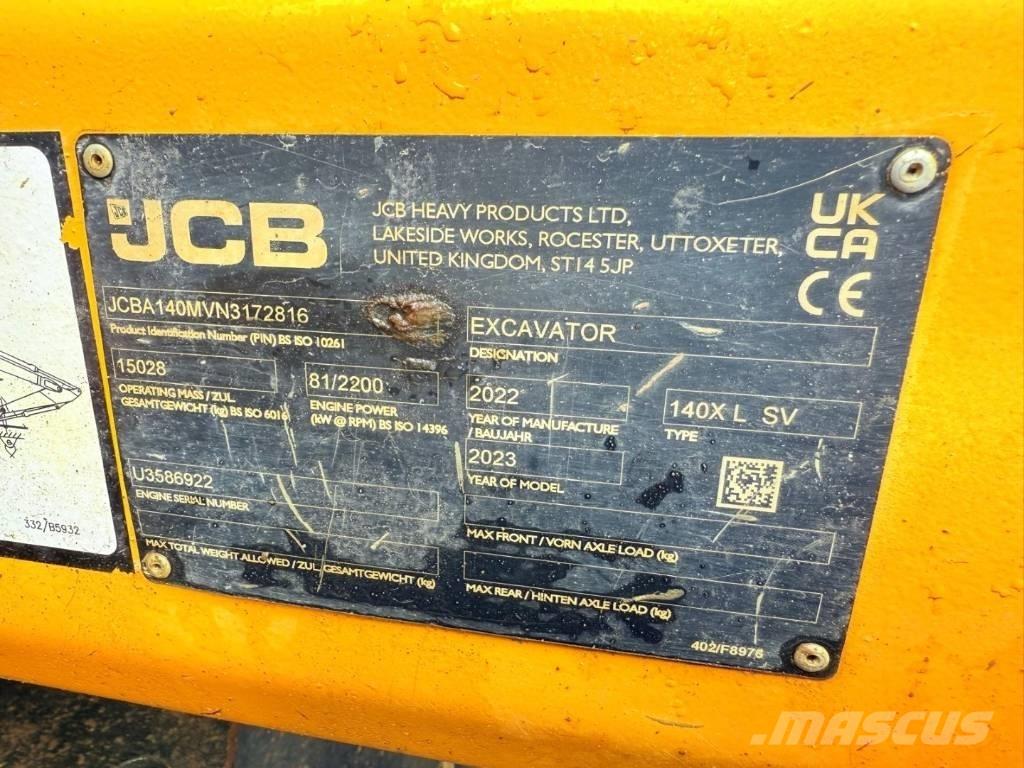 JCB 140 X 履带挖掘机