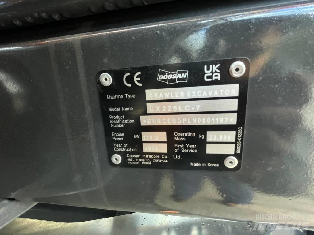 Doosan DX225LC-7 履带挖掘机