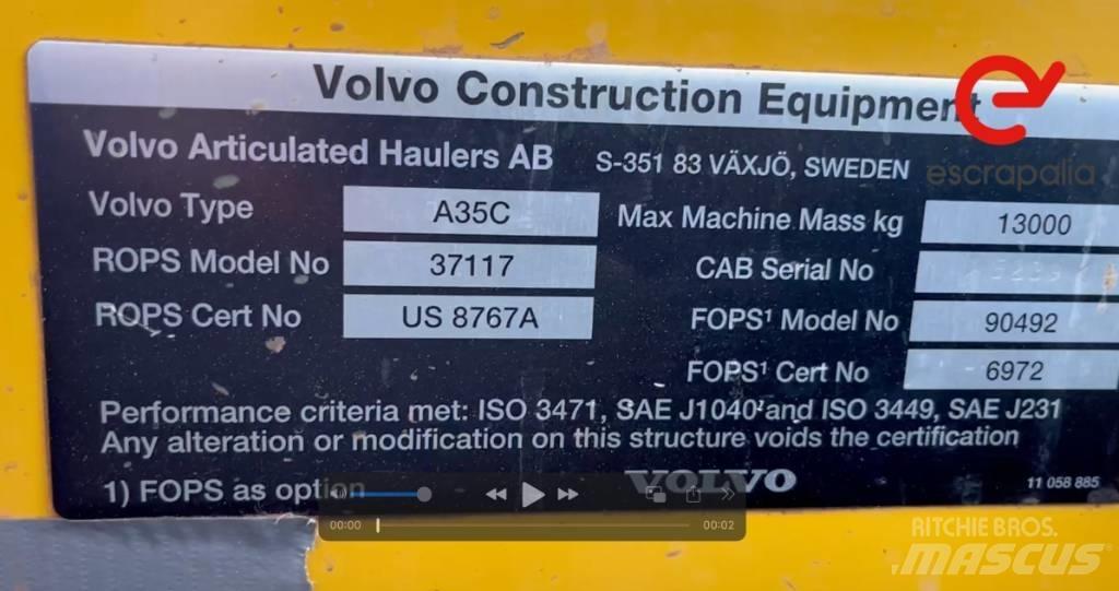 Volvo A 35 C 铰接式自卸车