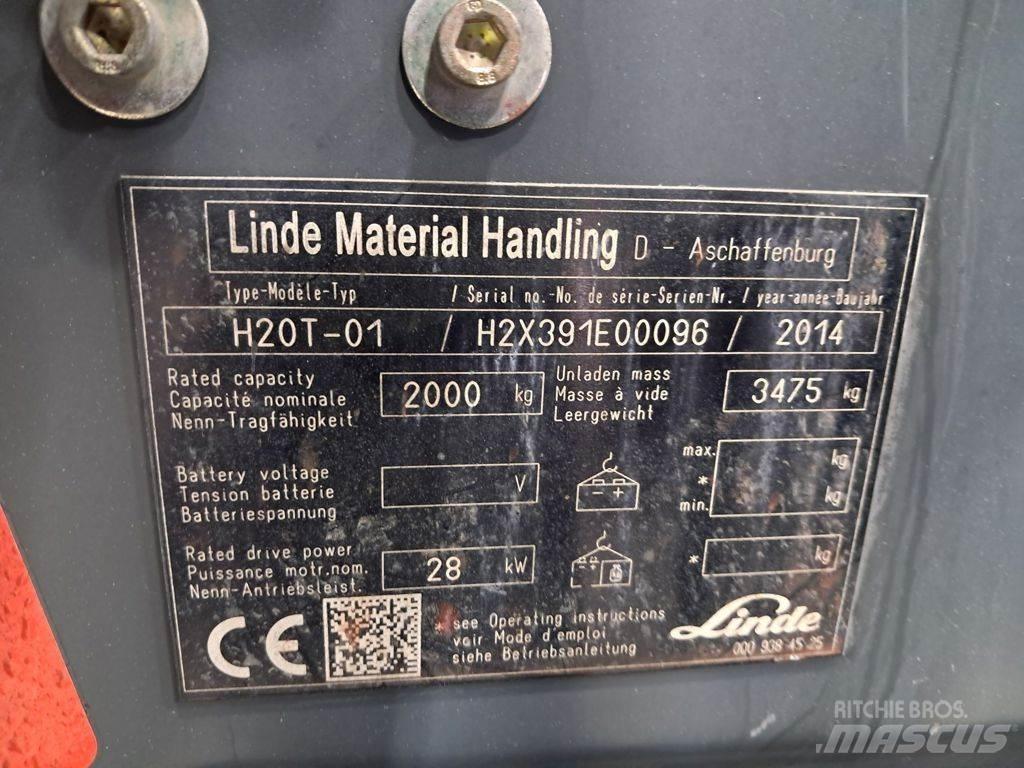 Linde H20T-01 天然气叉车